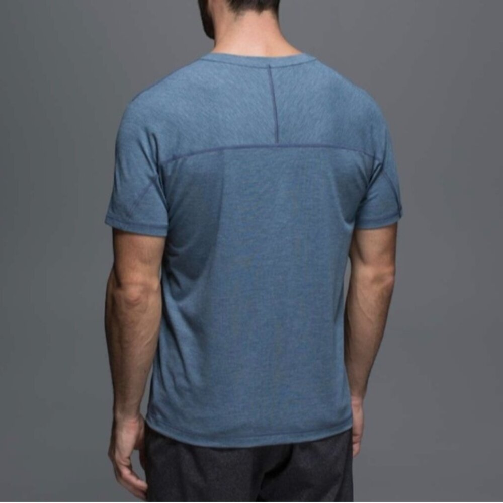 Lululemon Protean Short Sleeve Heathered Oil Slick Blue